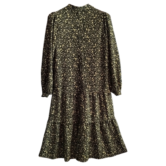 Asos Women's 6 Ditsy Floral Dress Long Puffer Sleeve Tiered Relaxed Cottagecore - Picture 6 of 6